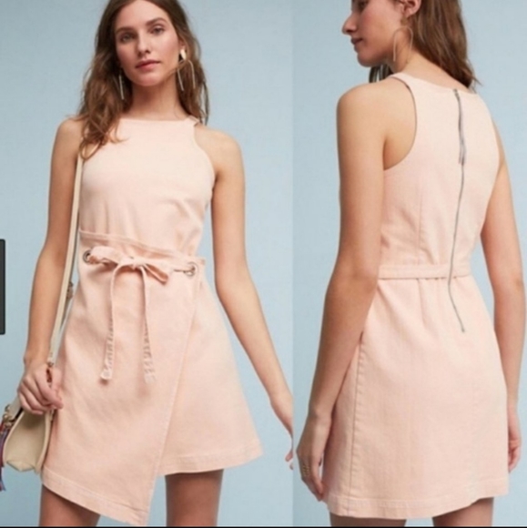 HOLDING HORSES Dresses & Skirts - Holding Horses Tie Wrap Denim Dress